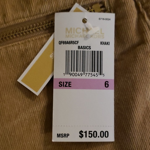 NWT- MICHAEL KORS corduroy khakis - Picture 2 of 3